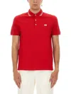 Valentino Garavani Polo Shirt With Signature Vlogo In Red