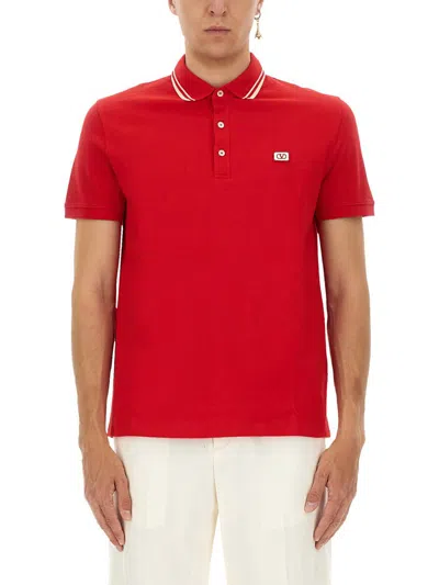 VALENTINO VALENTINO GARAVANI POLO SHIRT WITH SIGNATURE VLOGO