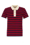 Valentino Garavani Striped Polo Shirt In Stripped