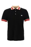 Valentino Vlogo Signature Cotton Polo Shirt In Black