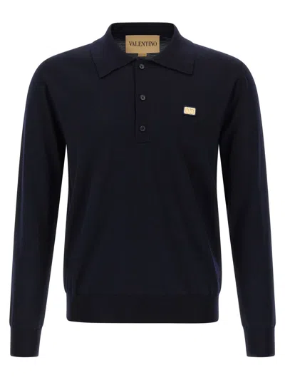 Valentino Garavani Vlogo Signature Polo Blue
