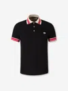 Valentino Vlogo Signature Cotton Polo Shirt In Black