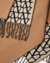 Valentino Garavani Poncho Double Toile Iconographe En Laine, Soie Et Cachemire Femme Camel Uni In Brown