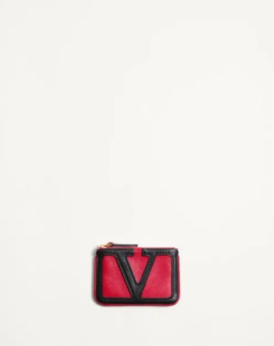 Valentino Garavani Porte-clés Garavani Viva Superstar En Cuir Nappa Femme Rouge/noir Uni