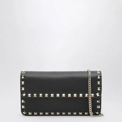 Valentino Garavani Pouch With Black Rockstud Chain