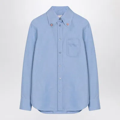 Valentino Garavani Powder Blue Oxford Shirt