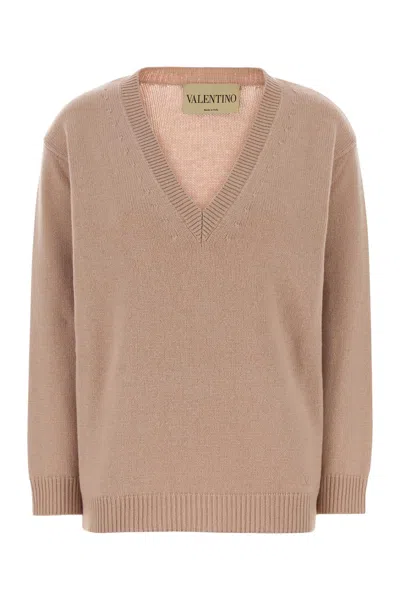 Valentino Garavani Powder Pink Cashmere Oversize Sweater
