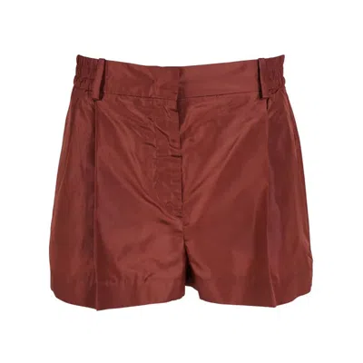 Valentino Garavani Pressed-crease Tailored Shorts In Brown