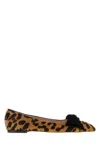 Valentino Garavani Bowow Ballerina In Pony-effect Calfskin Woman Animal Print 42 In Animal Print