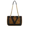 Valentino Garavani Viva Superstar Medium Shopping Bag In Calfskin With Pony Effect In Multi