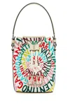 Valentino Garavani Printed Canvas And Leather  Garavani Escape Bucket Bag In Multi