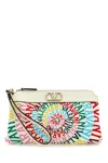Valentino Garavani Printed Canvas And Leather  Garavani Escape Clutch