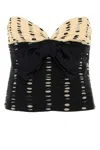Valentino Top With Plusdepois Print In Black