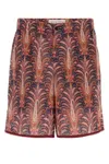 Valentino Garavani Printed Cotton Bermuda Shorts In Multi