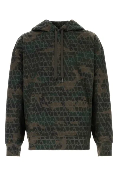 Valentino Garavani Printed Cotton Blend Oversize Sweatshirt
