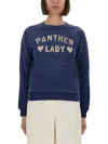 Valentino Garavani Printed Cotton Sweatshirt In Blue