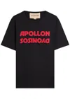 Valentino Garavani Printed Cotton T-shirt In Black