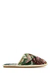 Valentino Garavani Printed Fabric Ta Chambre Slippers In Multi