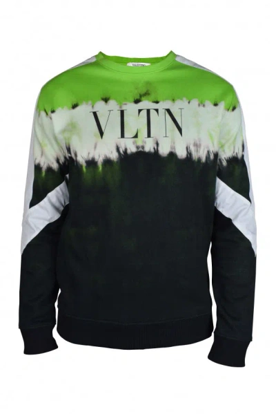 Valentino Garavani Printed Sweater In Green