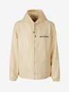 Valentino Men's Nylon Blouson Jacket With Drawstring Hood In Neutral