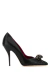 Valentino Garavani Panthea Goatskin Pumps 105mm Woman Black In Black