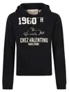 Valentino Cotton Fabric Sweatshirt With Comfortable Fit In Black
