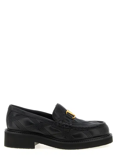 Valentino Garavani Quilted Leather Loafer In Black