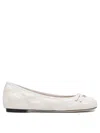 Valentino Nappa Leather Ballerinas Scarpe Basse White In White