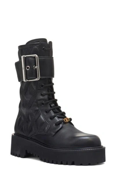 Valentino Garavani Quiltie 67 Combat Boot
