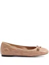 Valentino Garavani Quiltie Ballerina 67 In Quilted Nappa Leather Woman Rose Cannelle 42 In Orange