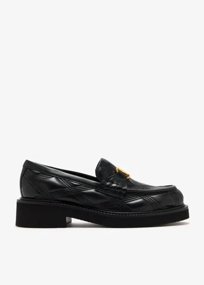 Valentino Garavani "quiltie 67" Loafers In Black