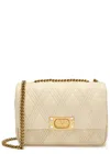 Valentino Women's Ivory Nappa Leather Medium Quiltie 67 Shoulder Bag In Off White
