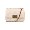 Valentino Quiltie 67 Medium Shoulder Bag In White