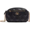 Valentino Quilted Shoulder Bag With In Black