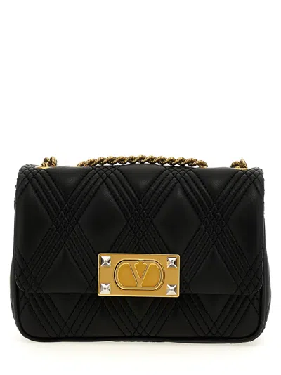 Valentino Garavani 'quiltie 67' Shoulder Bag In Black