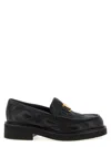 Valentino Garavani Quiltie Loafers In Black