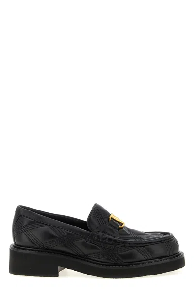 Valentino Garavani 'quiltie' Loafers In Black