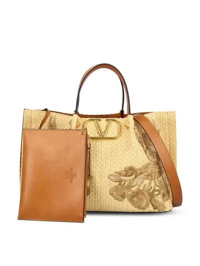 Valentino Garavani Raffia Tote Bag