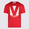 Valentino Crewneck Graphic Print T-shirt Logo