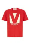 Valentino Crewneck Graphic Print T-shirt Logo