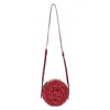 Valentino Garavani Red Elegant Round Shoulder Bag In Red
