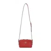 Valentino Garavani Textured Leather Crossbody Bag In Red