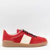 Valentino Garavani Upvillage Low Top Trainer In Split Leather And Calfskin Nappa Leather