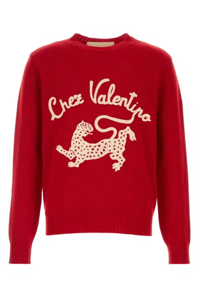 Valentino Garavani Red Wool Sweater