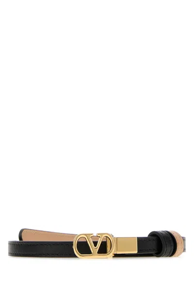 Valentino Garavani Vlogo Signature Reversible Belt In Black