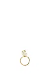 Valentino Gold Metal Vlogo Signature Ring In Gold