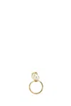 Valentino Gold Metal Vlogo Signature Ring In Gold
