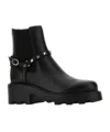 Valentino Rockstud Grainy Leather Boot