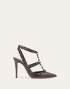 Valentino Garavani Rockstud Ankle Strap Pump With Tonal Studs 100 Mm Woman Brown 42