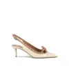 VALENTINO GARAVANI GARAVANI ROCKSTUD BOW 60 SLINGBACK PUMPS